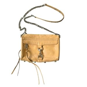 Rebecca Minkoff Mini MAC Bag Cognac Leather Boho Western Designer